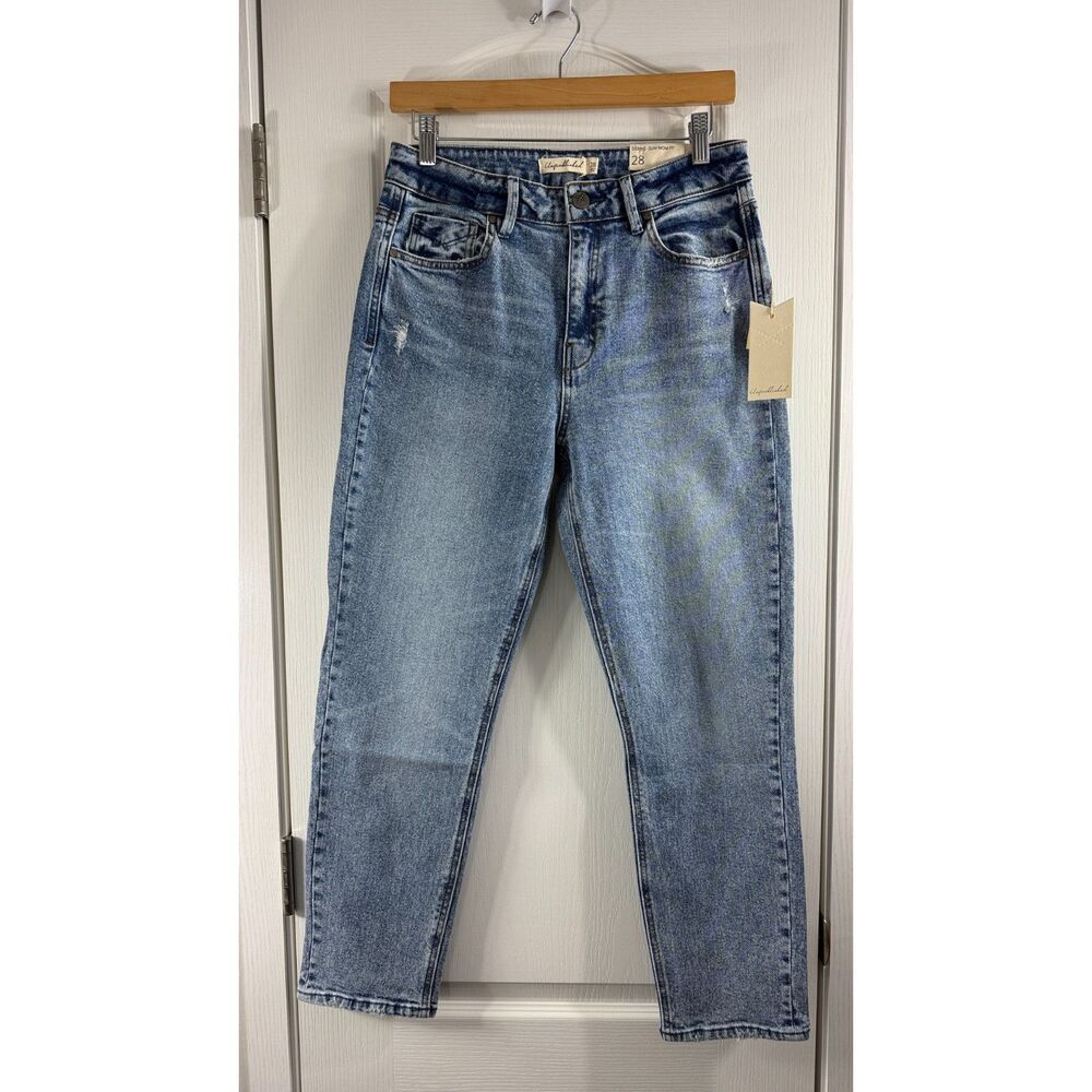 Unpublished Women's Slim Mom Fit Jeans Cropped Tapered Leg Size 29 - NWT!